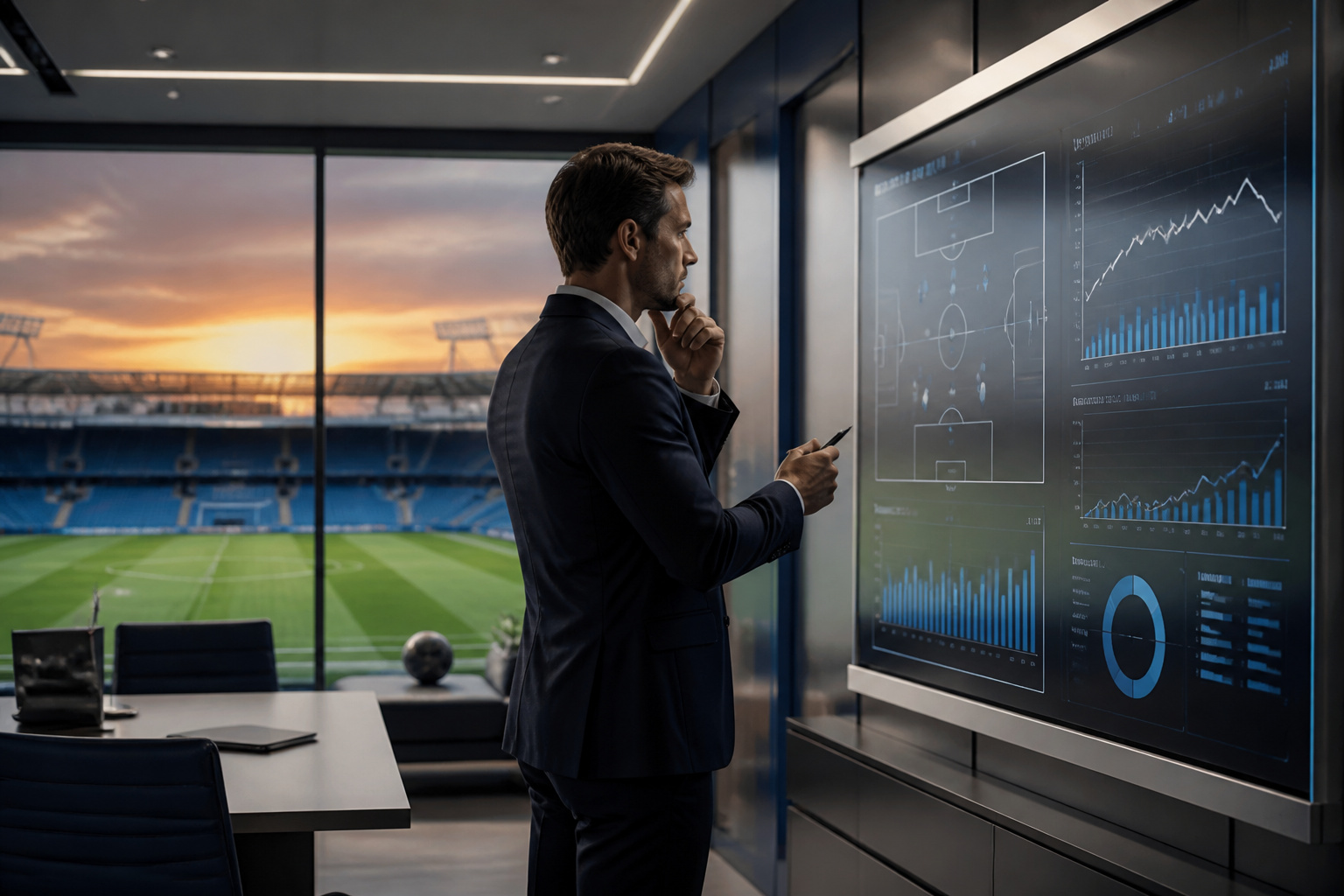 Strategie footballistique au crepuscule