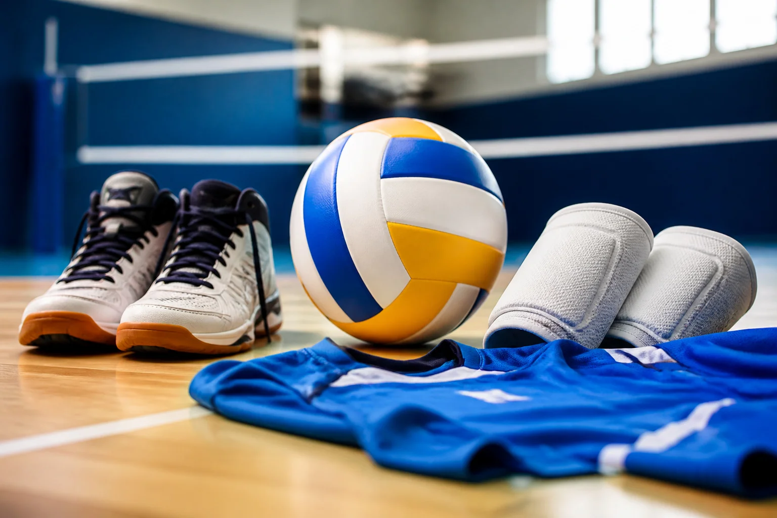 Equipement de volley ball pret pour le jeu