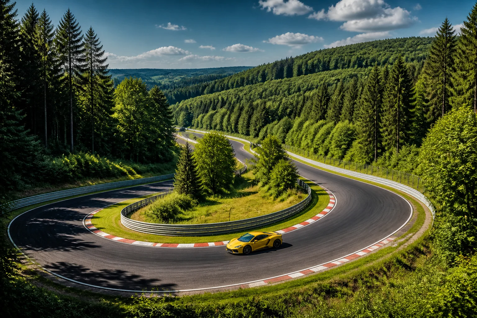 Nurburgring lenfer vert en jaune
