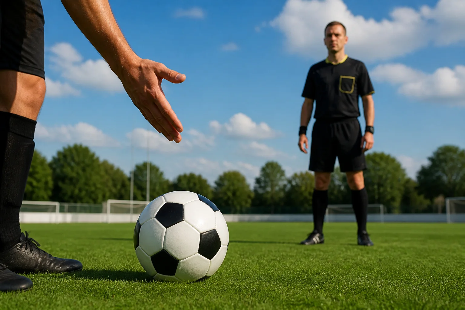 Regle du jeu main au football