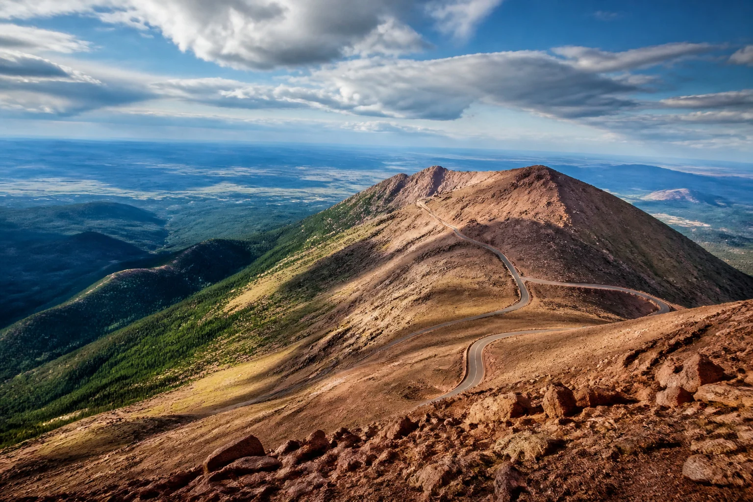 Le pikes peak montagne de lamerique