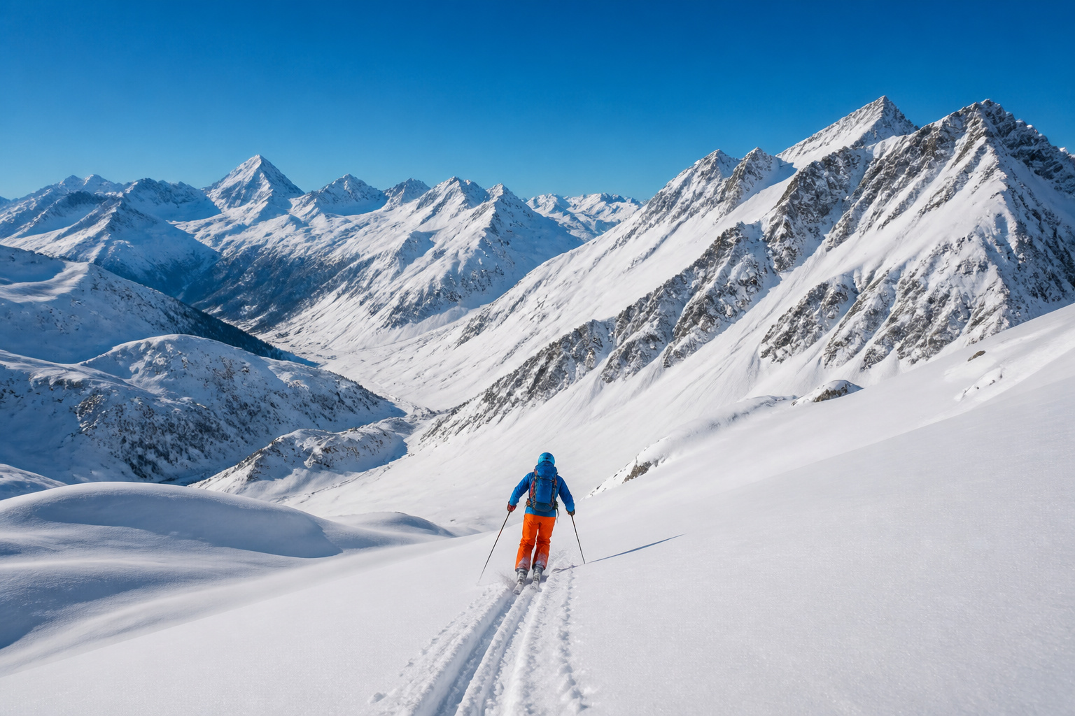 Ski de randonnee en haute montagne