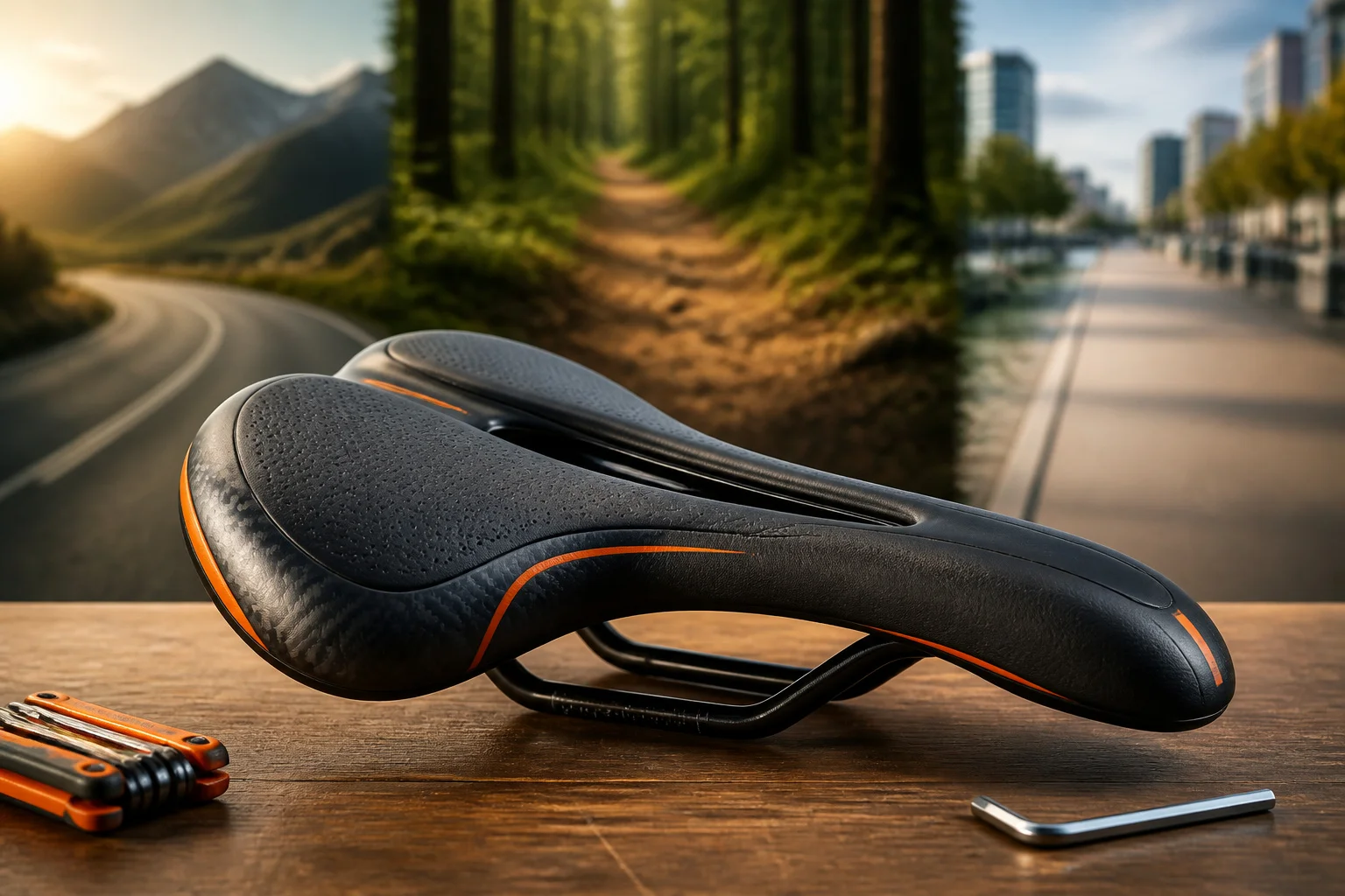 Selle de velo moderne et ergonomique